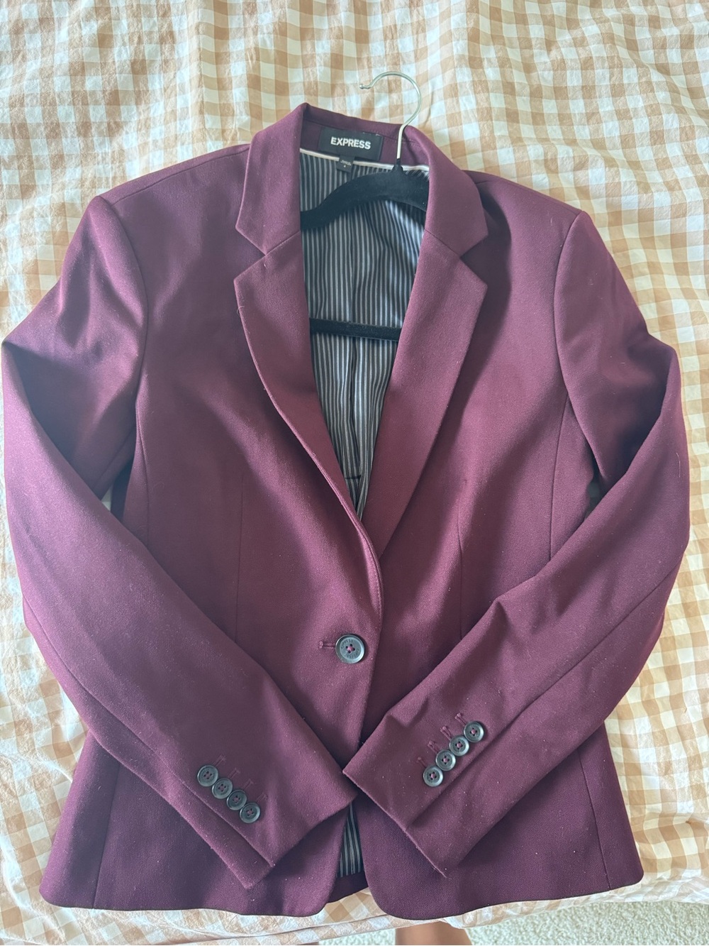 Express Women's Plum Tailored Blazer